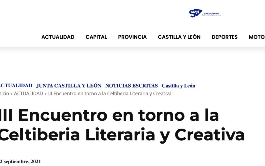 III Encuentro en torno a la Celtiberia Literaria y Creativa