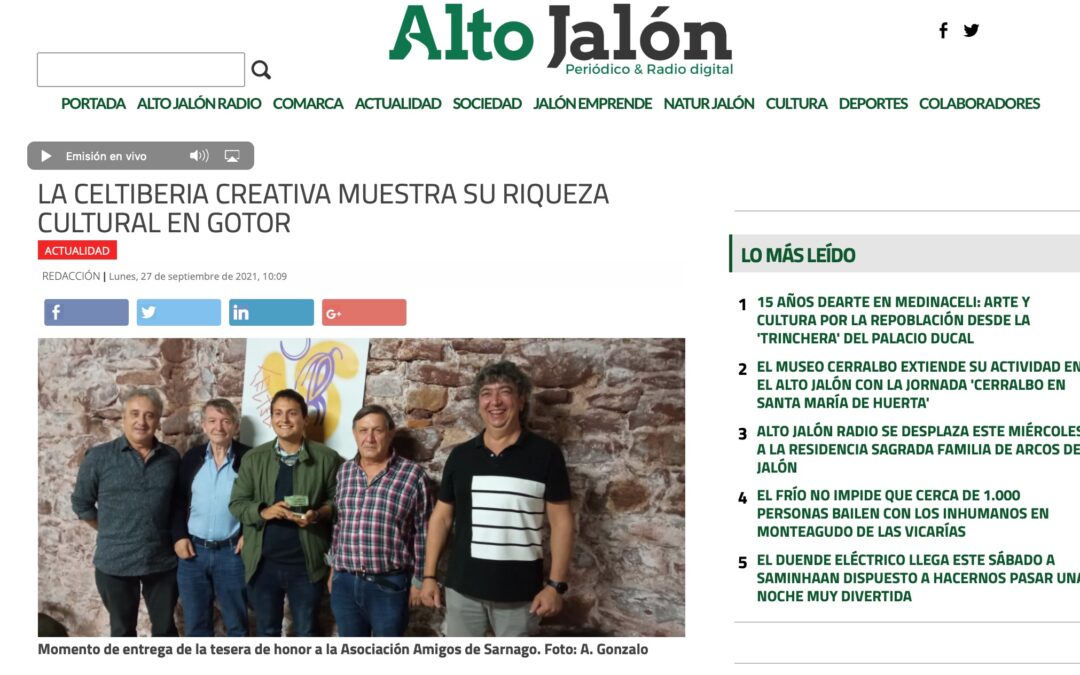 LA CELTIBERIA CREATIVA MUESTRA SU RIQUEZA CULTURAL EN GOTOR