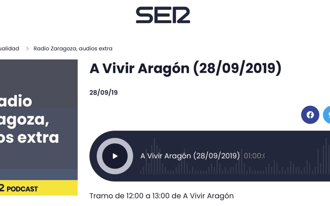 A Vivir Aragón (28/09/2019)