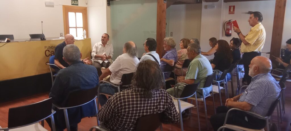 Gabriel Sopeña y Joaquín Pardinilla en la actuación de clausura